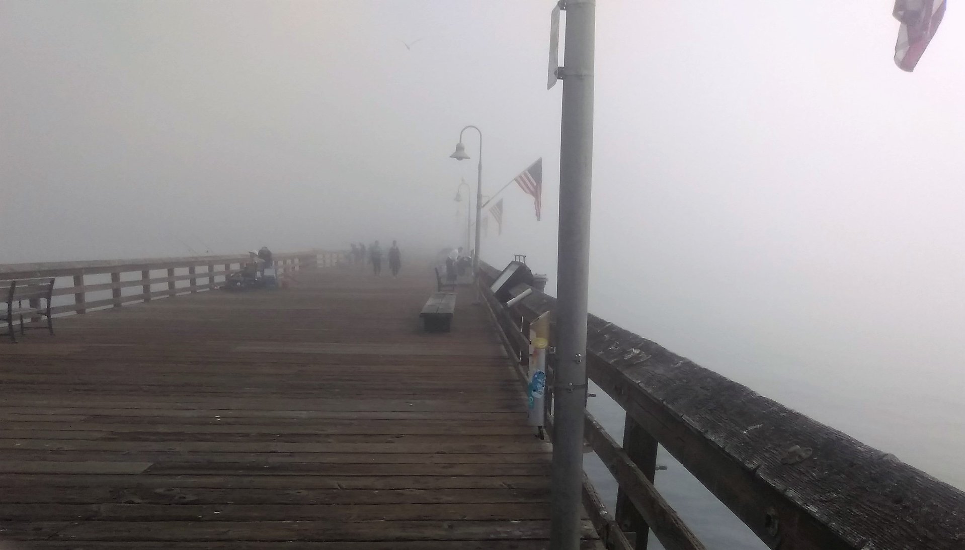 The fog rolls in...